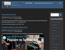 Tablet Screenshot of dorkbotpdx.org